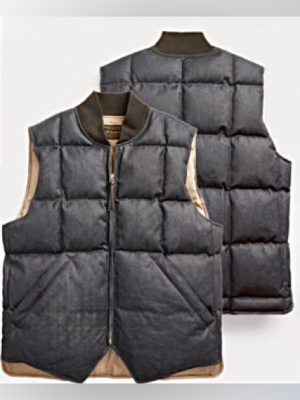 RRL  Brighouse Quilted Padded Coated-Denim Gilet